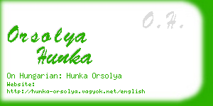 orsolya hunka business card